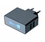 POWER CHARGER se dvěma USB porty 2.1 A/1 A černý