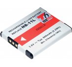 Baterie T6 power Canon NB-11L, 600mAh, šedá