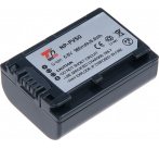 Baterie T6 power Sony NP-FV50, 980mAh, šedá