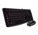 Logitech Desktop MK120, CZ verze, USB, sada klávesnice a myši, černá barva