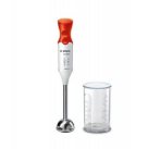 BOSCH_600 W, turbo, nehrdzavejúca mix. noha s čepeľou Quattro Blade, mix. nádoba, biela/oranžová