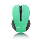 Canyon CNE-CMSW1GR, Wireless optická myš USB, 800/1000/1200 dpi, zeleno-čierna