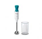 BOSCH_600 W, turbo, nehrdzavejúca mix. noha s čepeľou Quattro Blade, mix. nádoba, biela/tyrkysová