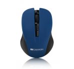 Canyon CNE-CMSW1BL, Wireless optická myš USB, 800/1000/1200 dpi, modro-čierna