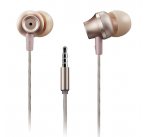 Canyon CNS-CEP3RO štýlové slúchadlá do uší, pre smartfóny, integrovaný mikrofón a ovládanie, ružov zlaté