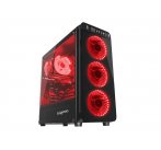 Počítačová skříň Genesis IRID 300 RED MIDI (USB 3.0)
