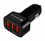 Canyon CNE-CCA06B, univerzálna autonabíjačka, 3x USB, 5V/3.1A, ochrana proti prepätiu, čierna