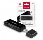 AXAGON CRE-S2C, USB 3.1 Type-C - externí SLIM čtečka 2-slot SD/microSD, podpora UHS-I