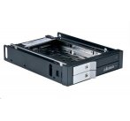 AKASA HDD box Lokstor M21, 2x 2,5&quot; SATA HDD/SSD do 3,5&quot; interní pozice,  černý