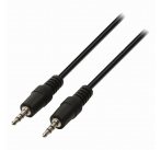 Nedis CAGP22000BK10 - Stereofonní Audio Kabel | 3,5mm Zástrčka - 3,5mm Zástrčka | 1 m | Černá barva