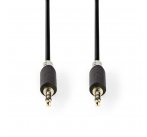 Nedis CABW22000AT50 - Stereofonní Audio Kabel | 3,5mm Zástrčka - 3,5mm Zástrčka | 5 m | Antracit