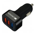 Canyon CNE-CCA07B, univerzálna autonabíjačka, 2x USB, + 1 x Qualcomm 3.0, inteligentná technológia nabíjania