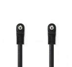 Nedis CVGP22000BK10 - AV Kabel 3,5 mm | 3,5mm AV Zástrčka - 3,5mm AV Zástrčka | 1 m | Černá barva