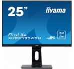 25'' iiyama XUB2595WSU-B1: IPS, WUXGA (16:10)@75Hz, 300cd/m2, 4ms, VGA, HDMI, DP, USB, height, pivot