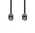 Nedis CAGB22000BK10 - Stereofonní Audio Kabel | 3,5mm Zástrčka - 3,5mm Zástrčka | 1 m | Černá barva