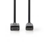 Nedis CVGB34500BK20 - Kabel High Speed HDMI™ s Ethernetem | HDMI Konektor - HDMI Mini Konektor | 2 m | Černá barva
