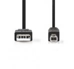 Nedis CCGB60100BK30 - USB 2.0 kabel | A Zástrčka - B Zástrčka | 3 m | Černá barva
