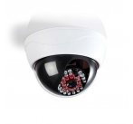 Nedis DUMCD20WT - Atrapa Bezpečnostní Kamery | Kamera s kopulovým krytem | IP44 | Bílá barva