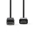 Nedis CCGB37100BK20 - DisplayPort – HDMI Kabel | DisplayPort Zástrčka - HDMI Konektor | 2 m | Černá barva
