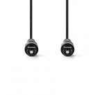 Nedis CAGB25000BK10 - Optický Audiokabel | TosLink Zástrčka - TosLink Zástrčka | 1 m | Černá barva