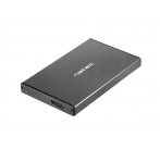Externí box pro HDD 2,5'' USB 3.0 Natec Rhino Go, černý, hliníkové tělo