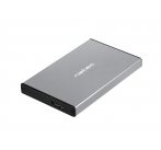 Externí box pro HDD 2,5'' USB 3.0 Natec Rhino Go, šedý, hliníkové tělo