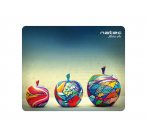 Podložka pod myš Natec Apples, černá, 220x180mm