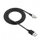 Canyon CNS-CFI8B, 1m kábel Lightning/USB, nabíjací (nie prenos dát), 5V/2A, 3.2mm, s magnetickým okrúhlym úchytom kon