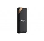 Canyon CNE-CPBP10B Powerbank, polymérová, 10.000 mAh, 2 x USB výstup, micro USB/USB-C vstup, displej, Smart IC, čierna