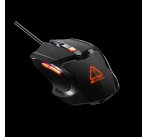 Canyon CND-SGM02RGB Vigil hráčska myš, drôtová, optická, 800 - 3.200 dpi, 6 program. tlač,  LED podsv., čierna