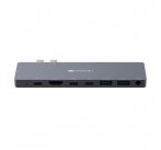Canyon CNS-TDS08DG Thunderbolt 3 Docking Station, 8 portov, 1xThunderbolt 3 +2xUSB-C+2xUSB3.0+2xHDM+1xAudio 3.5mm