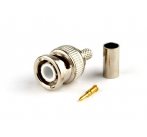 BNC konektor RG59/U s pozlacenou jehlou, krimpovací