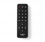 Nedis TVRC21SNBK - Univerzální dálkový ovladač | Velká Tlačítka | Předem naprogramovaný | Ovládání 2 Zařízení