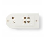 Nedis SAMP40140WT - Anténní zesilovač CATV | Zesílení 20 dB | 4 výstupy