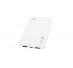 Natec Trevi Pro Power banka 10 000mAh Quick Charge 3.0, bílá, 1x Type-C, 2x USB