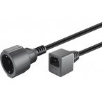 Prodlužovací přívod 230V s EURO konektorem C14 (IEC connection) , 20cm