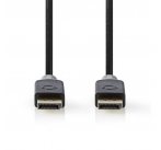 Nedis CCBW37014AT20 - Kabel DisplayPort 1.4 | Zástrčka - Zástrčka | 2 m | Antracit