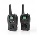 Nedis WLTK1000BK - Vysílačka | Dosah 10 km | 8 Kanálů | VOX | Dobíjecí Baterie | 2 Kusy | Černá