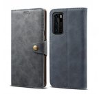 Lenuo Leather flipové pouzdro pro Huawei P40, šedá