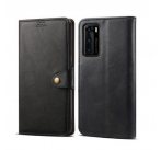 Lenuo Leather flipové pouzdro pro Huawei P40, černá