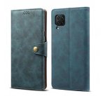 Lenuo Leather flipové pouzdro pro Huawei P40 Lite, modrá