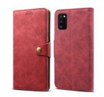 Lenuo Leather flipové pouzdro pro Samsung Galaxy A41, červená