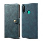 Lenuo Leather flipové pouzdro pro Huawei P40 Lite E, modrá