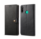 Lenuo Leather flipové pouzdro pro Huawei P40 Lite E, černá