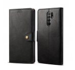Lenuo Leather flipové pouzdro pro Xiaomi Redmi 9A, černá