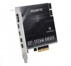 GIGABYTE GC-TITAN RIDGE 2.0, Intel® Thunderbolt™ 3 Certified add-in card, USB Type-C, DisplayPort