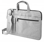 NEDIS brašna na notebook/ 15-16"/ ramenní popruh/ 8 úložných kapes/ šedá