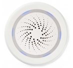 NEDIS Wi-Fi chytrá siréna/ alarm nebo vyzvánění/ hlasitost 85 dB/ micro USB/ bílá