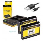 PATONA nabíječka Foto Dual Quick Sony NP-BG1 + 2x baterie 960mAh USB