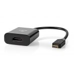 NEDIS redukční kabel s adaptérem/ USB-C zástrčka – HDMI zásuvka/ Antracit/ plastový sáček/ 20cm